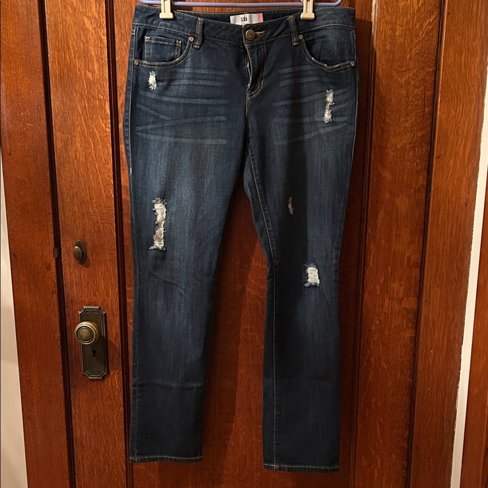 Stylish Blue Distressed Women Jeans
